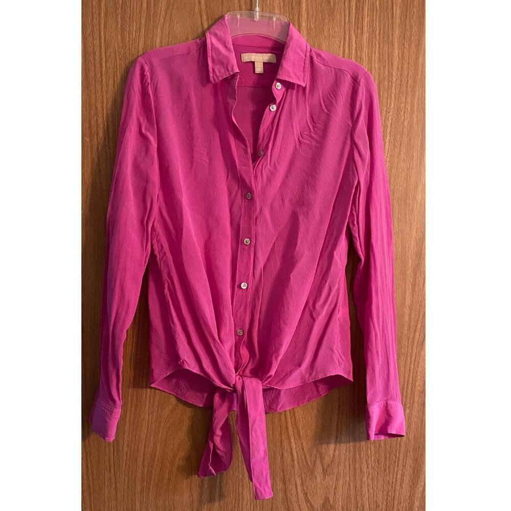 Banana Republic - 100% Silk Pink Blouse - Size: 2
